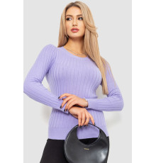 Водолазка жіноча в рубчик, колір бузковий, 204R9031