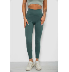 Лосини однотонні в рубчик, колір темно-оливковий, 244R312-5