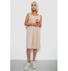Сарафан жіночий в горох, колір бежевий, 257R733