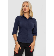 Блуза классическая, цвет синий, 230R08-1