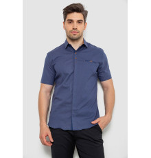 Сорочка чоловіча з принтом, колір джинс, 214R7125 Сорочка чоловіча з принтом, колір джинс, 214R7125