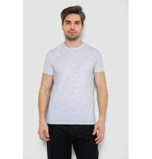 Футболка мужская однотонная базовая, цвет светло-серый, 244R2405