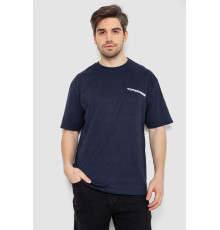 Футболка мужская с принтом, цвет темно-синий, 244R2127