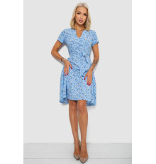 Сукня софт з принтом, колір блакитний, 230R0032