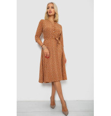 Сукня софт з принтом, колір коричневий, 230R1011-5