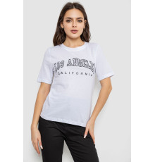 Футболка женская с принтом, цвет белый, 241R1832