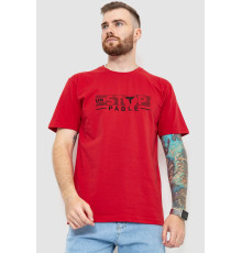 Футболка мужская батал, цвет красный, 208R014