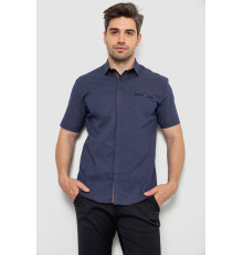 Сорочка чоловіча з принтом, колір синій, 214R7130-1