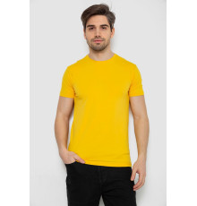 Футболка мужская однотонная базовая, цвет желтый, 244R2407