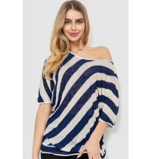 Кофта женская в полоску, цвет сине-белый, 244R0263