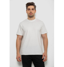 Футболка мужская однотонная, цвет молочный, 238R155