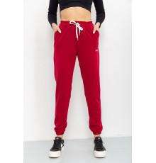 Спорт штаны женские двухнитка, цвет бордовый, 129R1466