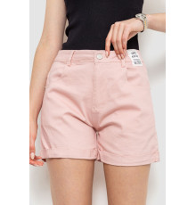 Шорти жіночі стрейчові, колір пудровий, 214R653 Шорти жіночі стрейчові, колір пудровий, 214R653