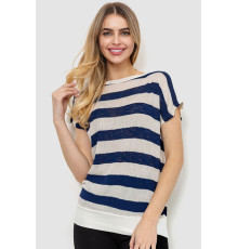 Кофта жіноча в смужку, колір синьо-білий, 244R0262