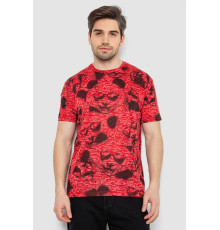 Футболка мужская с принтом, цвет красный, 244R6029