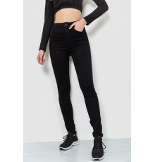 Джинсы женские стрейч, цвет черный, 214R1431