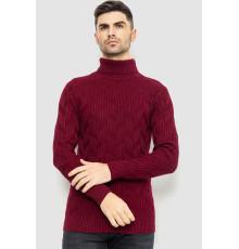 Свитер мужской, цвет бордовый, 161R1034 Свитер мужской, цвет бордовый, 161R1034