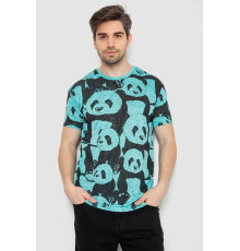 Футболка мужская с принтом, цвет мятный, 244R6034