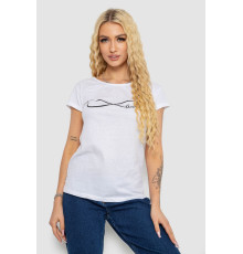 Футболка женская с принтом, цвет белый, 244R2207