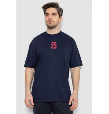 Футболка мужская с принтом, цвет темно-синий, 244R7024