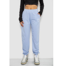 Спортивные штаны женские, цвет светло-голубой, 238R324