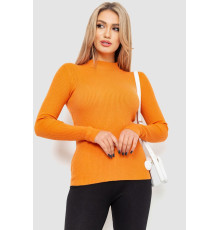 Водолазка женская в рубчик, цвет оранжевый, 204R9029