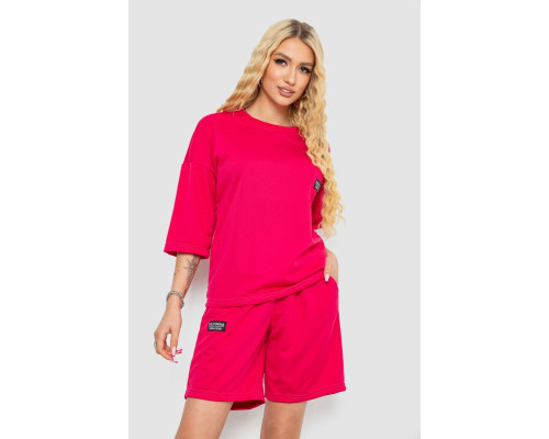 Костюм женский однотонный, цвет малиновый, 238R116