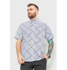 Рубашка мужская в полоску, цвет бело-черный, 167R0713