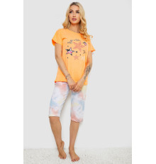 Піжама жіноча, колір помаранчевий, 243R50583