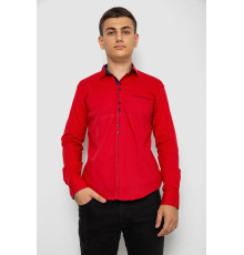 Рубашка мужская с принтом, цвет красный, 214R7034