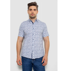 Рубашка мужская с принтом, цвет молочный, 214R7306 Рубашка мужская с принтом, цвет молочный, 214R7306