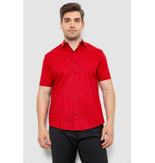 Рубашка мужская с принтом, цвет красный, 214R7330