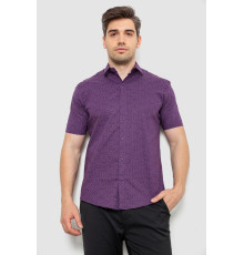 Рубашка мужская с принтом, цвет фиолетовый, 214R7339 Рубашка мужская с принтом, цвет фиолетовый, 214R7339
