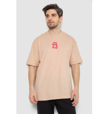 Футболка мужская с принтом, цвет бежевый, 244R7024