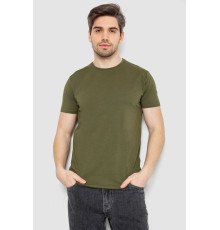 Футболка мужская однотонная базовая, цвет хаки, 244R2404