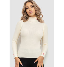 Гольф жіночий в рубчик, колір кремовий, 204R051