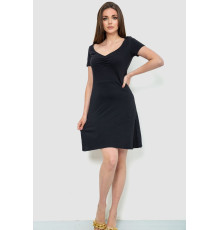 Сукня базова однотонна, колір чорний, 244R265