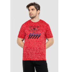 Футболка мужская с принтом, цвет красный, 244R6020