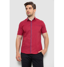 Сорочка чоловіча з принтом, колір бордовий, 214R7028