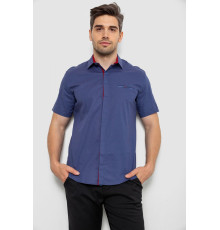 Сорочка чоловіча з принтом, колір синьо-червоний, 214R7130-1