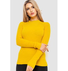 Водолазка жіноча в рубчик, колір гірчичний, 204R9029