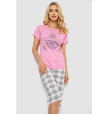 Піжама жіноча, колір рожевий, 243R2509