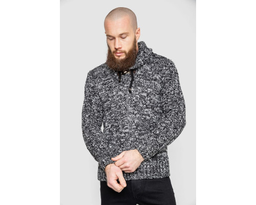 Светр чоловічий, колір чорно-білий, 214R10303