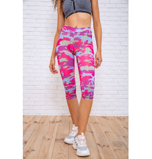 Жіночі велотреки, принтовані, малиново-фіолетового кольору, 172R4010