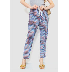 Штаны женские свободного кроя, цвет сине-голубой, 244R053