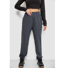 Спортивные штаны женские демисезонные, цвет темно-серый, 102R415