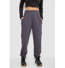 Спортивні штани жіночі на флісе, колір сірий, 102R415-1 Спортивні штани жіночі на флісе, колір сірий, 102R415-1