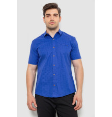 Сорочка чоловіча з принтом, колір електрик, 214R7329