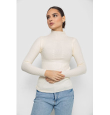 Гольф жіночий однотонний, колір кремовий, 204R016