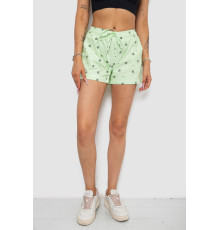 Шорты женские с принтом, цвет салатовый, 238R7164
